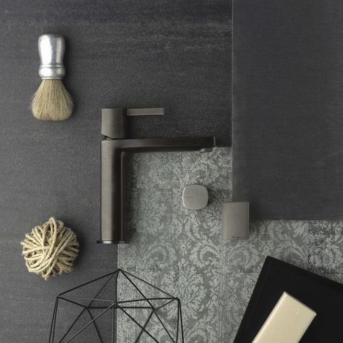 Miscelatore per lavabo - PR43AU101BLX+PR43MA101BLX - Ritmonio Rubinetterie Srl - da appoggio / in ottone spazzolato / da bagno