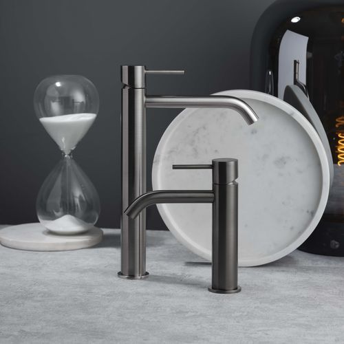 Miscelatore per lavabo - PR52AF201IX - Ritmonio Rubinetterie Srl - da appoggio / in ottone spazzolato / da bagno
