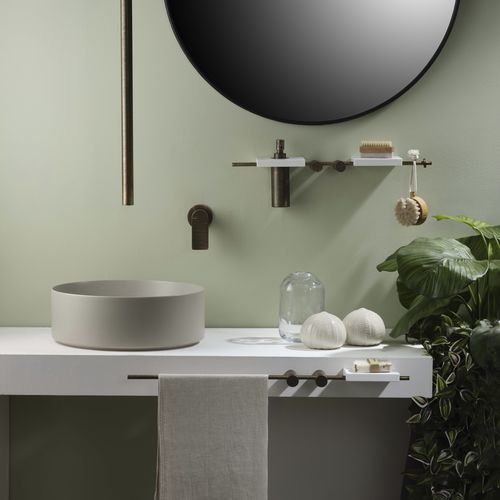 Miscelatore per lavabo - E0BA0185H--C04 - Ritmonio Rubinetterie Srl - da appoggio / in ottone cromato / da bagno