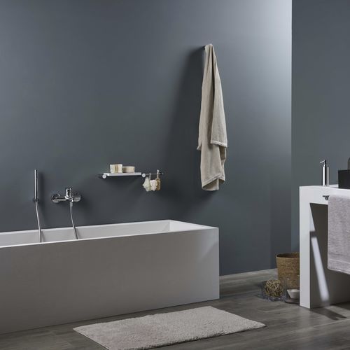 Miscelatore da vasca - PR38EH201CRL - Ritmonio Rubinetterie Srl - da parete / in ottone cromato / da bagno