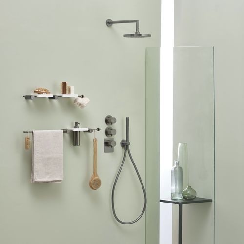 Miscelatore da doccia - PR47HD201 - Ritmonio Rubinetterie Srl - da parete / in ottone cromato / da bagno