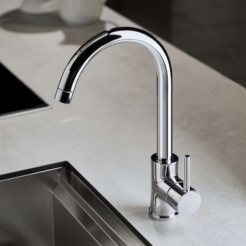 Miscelatore per lavabo - E0CU250CRL - Ritmonio Rubinetterie Srl - da appoggio / in ottone cromato / da cucina