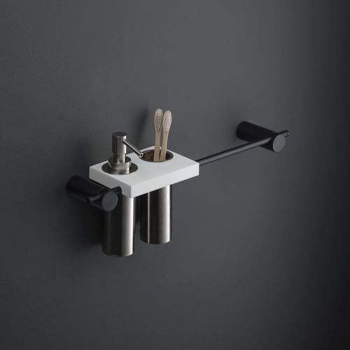 Sistema di fissaggio in ottone cromato - 7BW002C04 - Ritmonio Rubinetterie Srl - per stanza da bagno