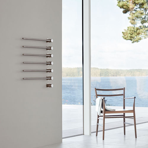 Scaldasalviette elettrico - T39EL  - VOLA - design / in acciaio inossidabile / argentato
