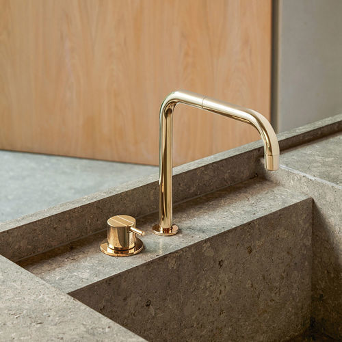 Miscelatore da appoggio - 590 series - VOLA - in acciaio inossidabile / da cucina / da bagno