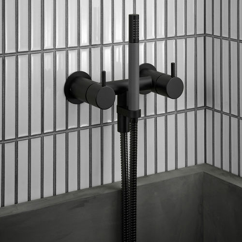 Miscelatore doppio comando per doccia - 1671 series - VOLA - da parete / in acciaio inossidabile / da bagno
