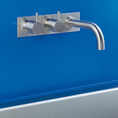 Miscelatore doppio comando per vasca - 613CK series - VOLA - da incasso / in acciaio inossidabile / da bagno