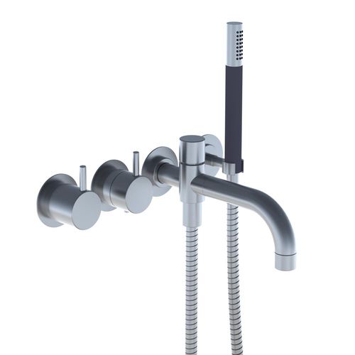 Miscelatore da doccia - 5141DT8 series - VOLA - da incasso / termostatico / in acciaio inossidabile