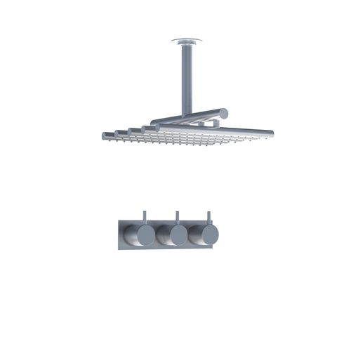 Miscelatore termostatico - 5453A series - VOLA - da doccia / da incasso / in acciaio inossidabile