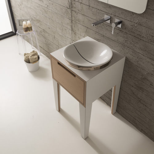Lavabo da incasso - 9002 - Scarabeo Ceramiche - in ceramica / rotondo / senza foro