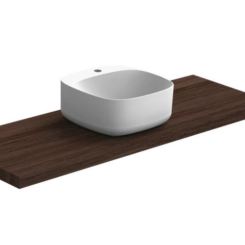 Lavabo da appoggio - Moon - Scarabeo Ceramiche - in ceramica / con miscelatore / quadrato
