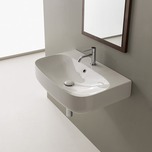Lavabo da appoggio - Moon - Scarabeo Ceramiche - sospeso / in porcellana / Made in Italy