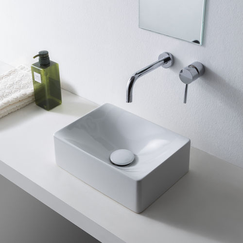 Lavabo da appoggio - 1503 - Scarabeo Ceramiche - in ceramica / rettangolare / senza foro