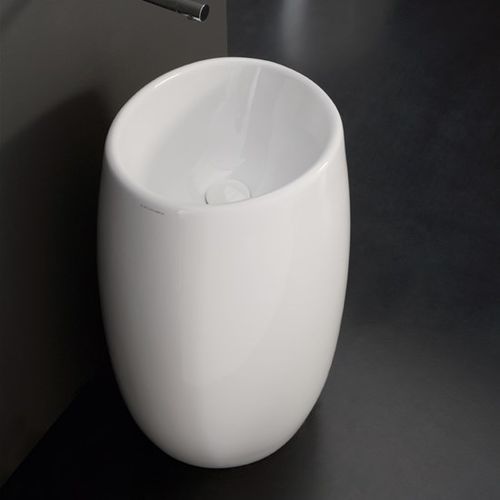 Lavabo autoportante - 8603 - Scarabeo Ceramiche - in ceramica / ovale / senza foro