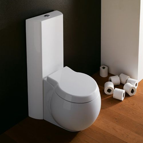 Serbatoio per sciacquone in ceramica - Cassetta a muro - Scarabeo Ceramiche - a incasso