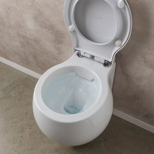 WC sospeso - 8105CL - Scarabeo Ceramiche - in ceramica / per uso residenziale / rotondo