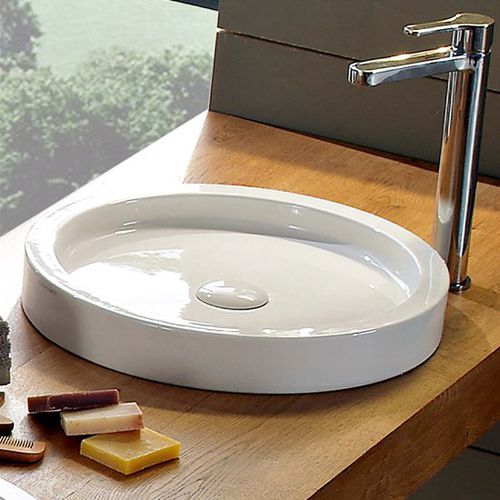 Lavabo sospeso - Bucket - Scarabeo Ceramiche - da appoggio / in ceramica smaltata / in porcellana