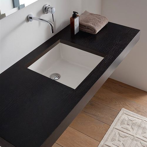 Lavabo sottopiano - 8089 - Scarabeo Ceramiche - in ceramica / quadrato / senza foro