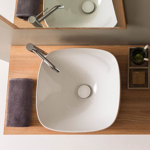 Lavabo da appoggio - Moon - Scarabeo Ceramiche - quadrato / senza foro / senza troppopieno