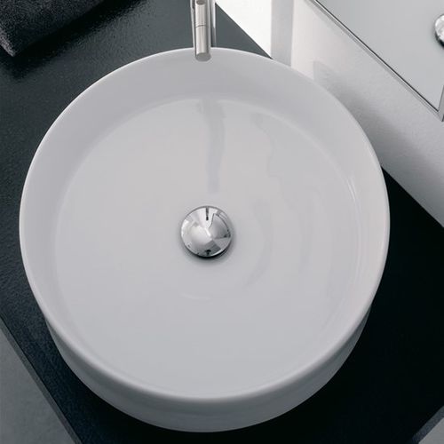 Lavabo da appoggio - 8029 - Scarabeo Ceramiche - in ceramica / rotondo / senza foro