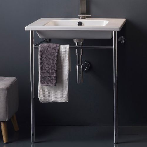 Supporto per lavabo in metallo - 10066 - Scarabeo Ceramiche