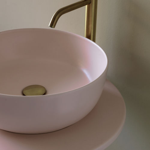 Lavabo da appoggio - ANTIQUE - Scarabeo Ceramiche - in ceramica / rotondo / senza foro