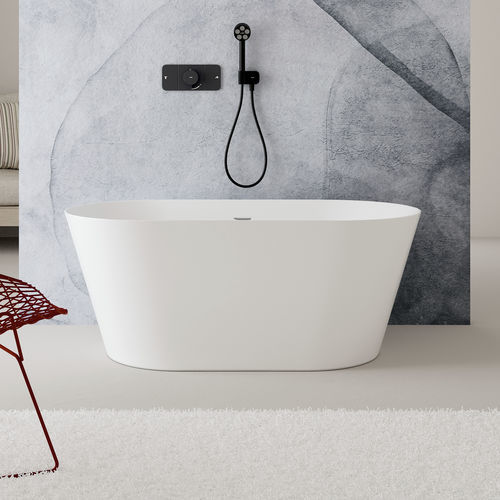 Vasca da bagno ovale - GLAM - Scarabeo Ceramiche - da appoggio / per ambiente abitativo / in ceramica