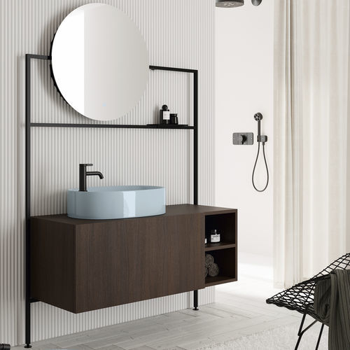 Mobile lavabo sospeso - PICTURE: 3056 - Scarabeo Ceramiche - in legno / in metallo / contemporaneo