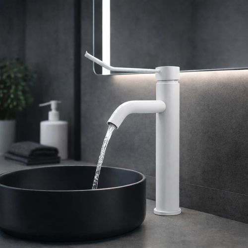 Miscelatore per lavabo - GERONTOL&Oacute;GICO - SUPERGRIF - da piano / meccanico / in metallo cromato