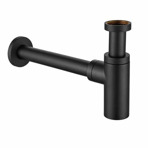 Sifone per lavabo in metallo - 038530370 - SUPERGRIF - nero