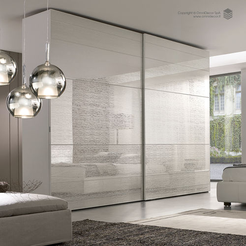 Pannello in vetro float - OmniDecor - traslucido / inciso all'acido / per mobile