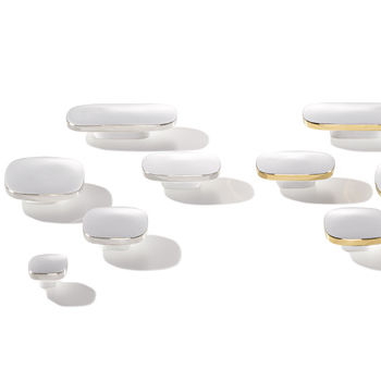 Pomello per mobile contemporaneo - LOZENGE  - PAMAR - in porcellana / di James Irvine