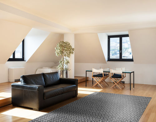 Tappeto design originale - MICMAC 3030-35 - ANGELO RUGS - con motivi geometrici / in lana della Nuova Zelanda / rettangolare