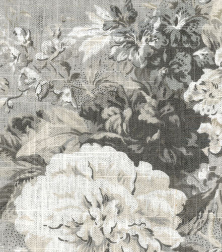 Tessuto da tappezzeria - BALLAD BOUQUET PLATINUM - WAVERLY Div. of Schumacher & Co. - a fiori / in lino
