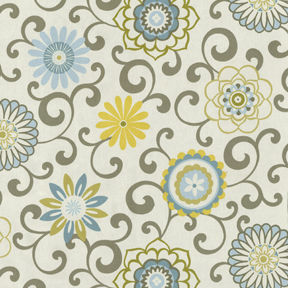 Tessuto da tappezzeria - POM POM PLAY SPA - WAVERLY Div. of Schumacher & Co. - con motivi floreali / in cotone