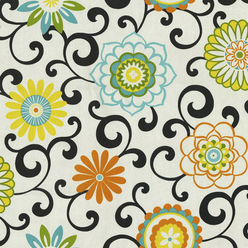 Tessuto da tappezzeria - POM POM PLAY CONFETTI - WAVERLY Div. of Schumacher & Co. - a fiori / in cotone