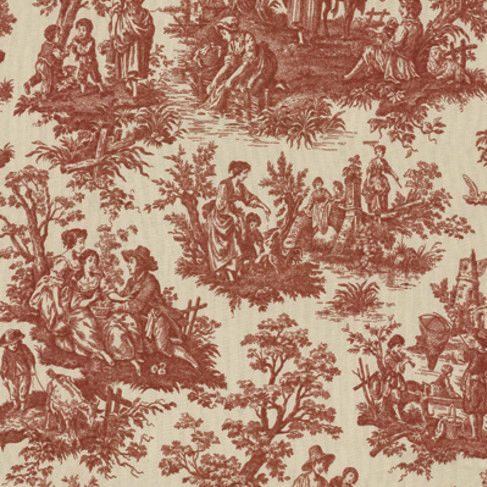 Tessuto da tappezzeria - COUNTRY LIFE GARNET - WAVERLY Div. of Schumacher & Co. - personalizzabile / in cotone / in lino