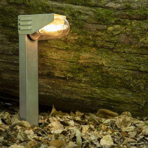 Lampioncino contemporaneo - RP 195 - Roger Pradier - in vetro smerigliato / in alluminio / a incandescenza
