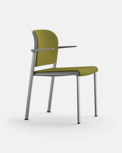 Sedia contemporanea - BIO TAP BR - IBEBI - in tessuto / in polipropilene / con supporto in acciaio