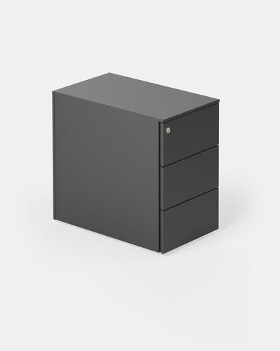 Cassettiera per ufficio in metallo - IBEBI - 3 cassetti / con rotelle / a chiave