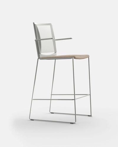 Sedia alta contemporanea - MULTI M PT S BR - IBEBI - da interno / in tessuto / in polipropilene