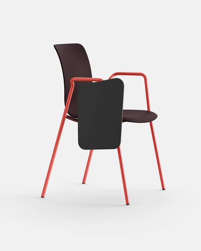 Sedia contemporanea - NUME BRC TDX - IBEBI - da interno / in polipropilene / con supporto in acciaio