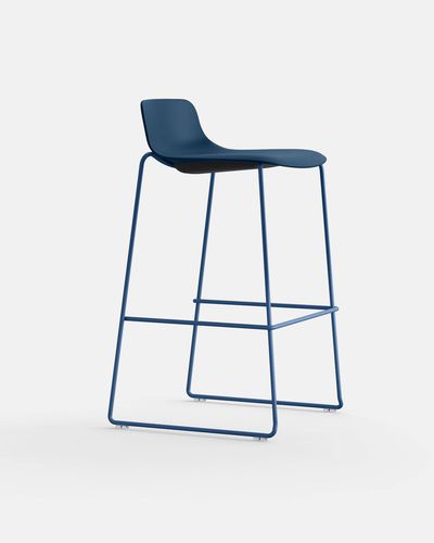 Sedia alta contemporanea - NUME TR S - IBEBI - da interno / in polipropilene / con supporto in acciaio