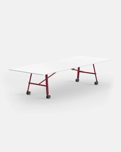 Tavolo da riunione contemporaneo - TAM TAM RET - IBEBI - impiallacciato in legno / in MDF / in laminato