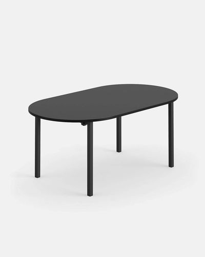 Tavolo contemporaneo - TIMO S - IBEBI - in MDF / in melaminico / con supporto in acciaio
