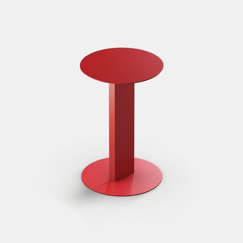 Tavolo d'appoggio contemporaneo - DOTLINE TAV - IBEBI - in lamiera d'acciaio / in acciaio con rivestimento a polvere / con supporto in acciaio verniciato a polvere