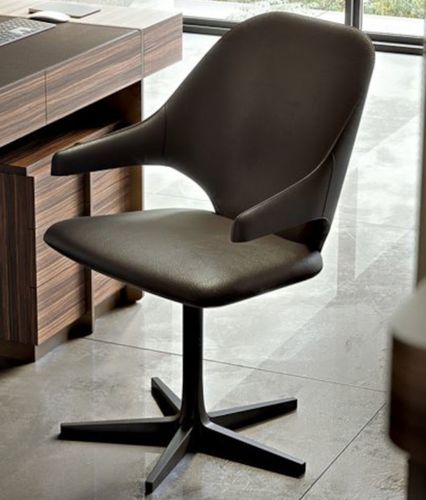 Sedia contemporanea - EMILY - ZANABONI - da interno / in pelle / con supporto in metallo