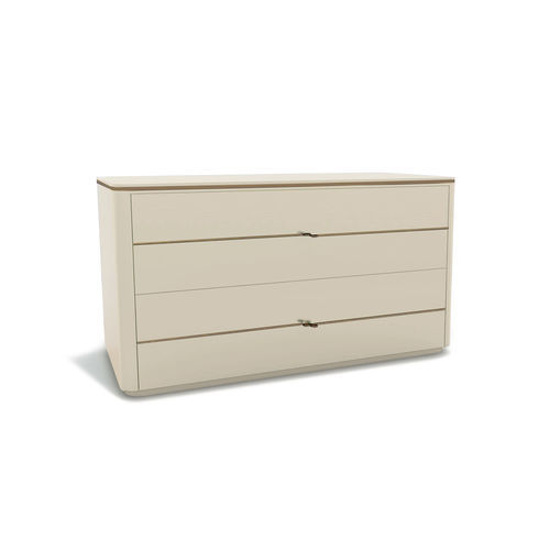 Cassettone contemporaneo - ALLURE - ZANABONI - in legno laccato / Made in Italy / 4 cassetti