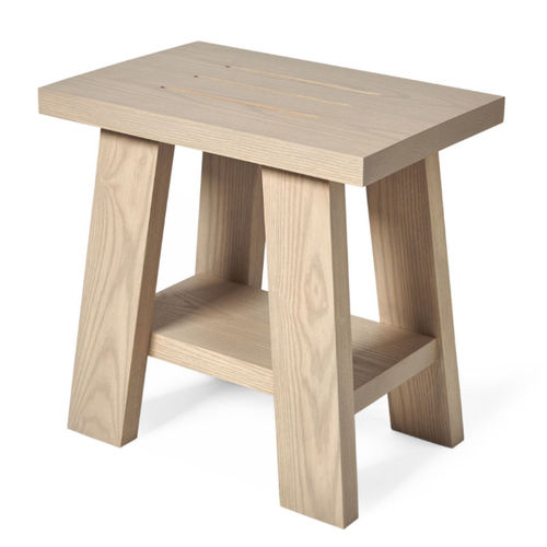 Sgabello contemporaneo - ANST01 - Waterworks - in rovere