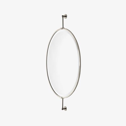 Specchio da bagno a muro - CRMR51 - Waterworks - classico / ovale / in ottone
